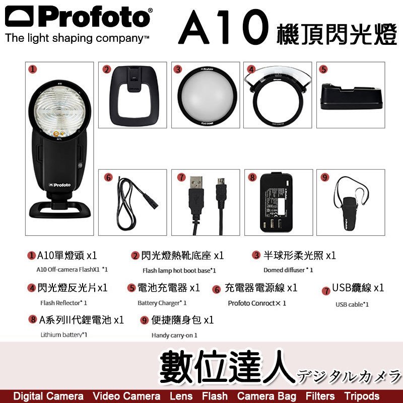Profoto A10 AirTTL【Nikon 機頂閃燈901231】圓頭閃光燈閃燈藍牙公司貨