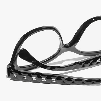 CC Collection 代購 Chanel 23SS 經典菱格造型雙C小Logo蝶形光學眼鏡／鏡架