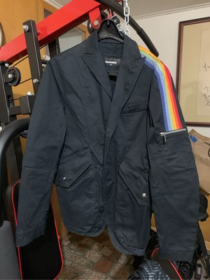 DSQUARED2 經典rainbow 西裝外套