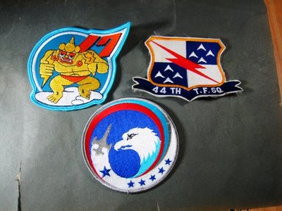 【布章。臂章】空軍15中隊+空軍44作戰聯隊+空軍17中隊臂章徽章三款一組/布章 電繡 貼布 臂章 刺繡