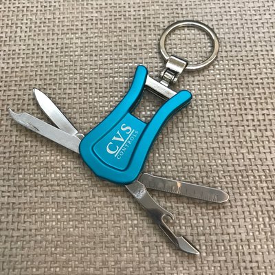 CVS 瑞士刀鑰匙圈 多功能工具小刀 隨身小工具 攜帶方便