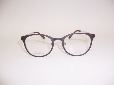 光寶眼鏡城 (台南) ACQ 有鼻墊彈性塑眼鏡* 超輕TR90(超彈樹脂)*圓型321/C765 咖面,粉芋頭色腳
