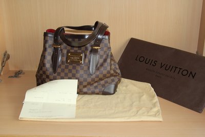 自售 LV N51205 金牌 咖啡格紋 肩背包 手提包 Louis Vuitton (大)