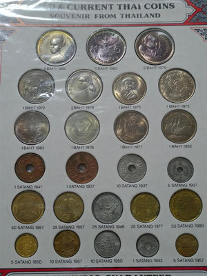 泰國旅游錢幣紀念幣冊200一冊13582