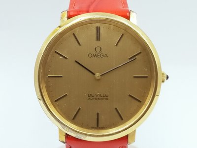 【發條盒子A1510】OMEGA 歐米茄 de ville系列 金面鍍金手上鍊 經典錶款 151.0039