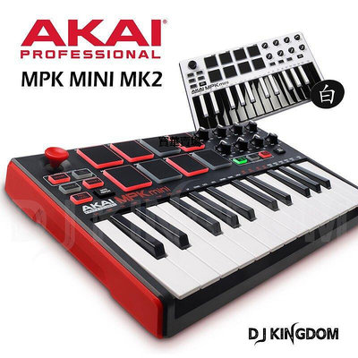 【熱賣下殺價】 AKAI MPK mini mk2C. 控制器25 鍵盤 打擊墊 直連ipadCK4234
