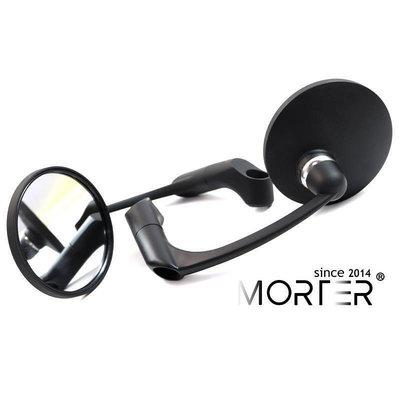 ˋˋ MorTer ˊˊ圓形 牛角 後照鏡 照後鏡 後視鏡 適用 AI1 Gogoro DRG FORCE 勁戰 雷霆S