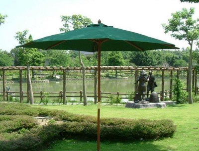 木製太陽傘遮陽傘(大型 270cm)~兄弟牌戶外風情系列庭園