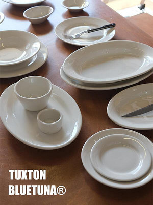 TUXTON韓式ins乳白色陶瓷西餐盤牛排盤甜品盤沙拉意面盤