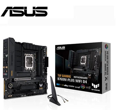 自取4390 ASUS TUF GAMING B760M-PLUS WIFI D4 全新 主機板