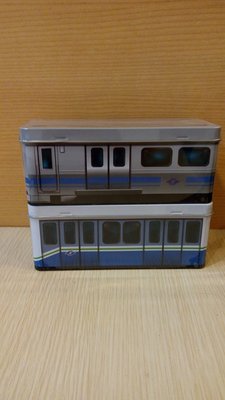 台北捷運高運量381型電聯車造型小鐵盒/馬口鐵盒/置物盒/掀蓋鐵盒