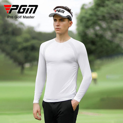 PGM高爾夫男裝 長袖上衣 冰絲打底衫 夏季運動球衣 廠家直供