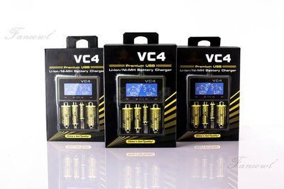 [萬用充電器] VC4 頂級LED液晶萬用智慧充電器.可測電容量18650/32650/AA/AAA/enelope