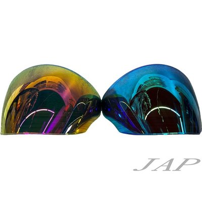 《JAP》KYT DJ VO 多層膜 寶石紅 寶石藍 半罩 副廠專用鏡片 KYT 安全帽鏡片