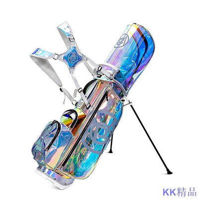 新款推薦 PGM高爾夫球包女支架包便攜式球桿包炫彩透明球包袋 可開發票