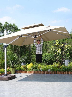 遠茂戶外遮陽傘庭院傘別墅花園室外羅馬傘露台大太陽傘擺攤廣告傘