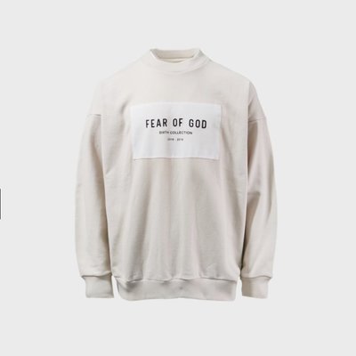 【熱賣精選】FOG FEAR OF GOD 6th logo patch crewneck sweatshirt 衛衣
