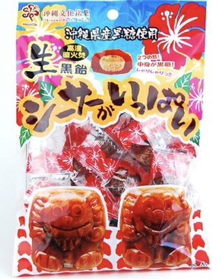 Mei 小舖☼預購 (限時至11/3)！日本 沖繩 限定 風獅爺 黑糖飴 雙層口感 夾心 約100g/袋
