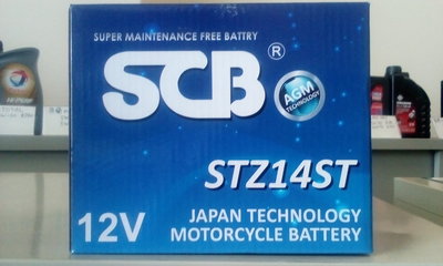 #台南豪油本舖實體店面# SCB 電池 STZ14ST AGM電瓶 同YUASA TTZ14S FB FTZ14S