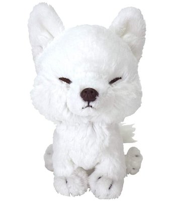 13963A 日本進口 好品質 限量品 可愛白色狐狸野生動物絨毛玩偶小狐狸娃娃布偶玩具擺件擺設品禮品