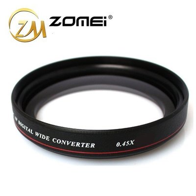免運費ZOMEI 外接廣角鏡頭 67 72 mm 0.45X 廣角鏡 轉出大口徑82MM超薄廣角鏡頭 單眼相機