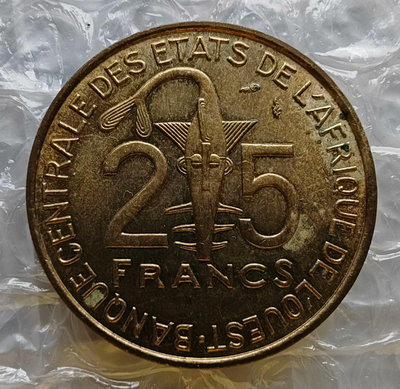 西非硬幣1984年25法郎16960
