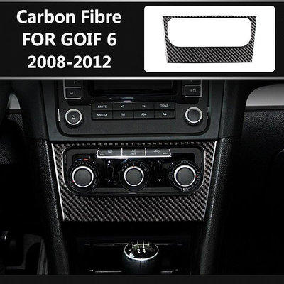【HI】VW 福斯 Golf6 2008-2012款 Gti R MK6 碳纖維 空調面板 裝飾框 卡夢 碳纖內飾  露