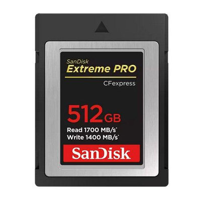 現貨 SanDisk Extreme PRO CFexpress Type B 512GB 記憶卡 1700MB/s 公司貨 SDCFE