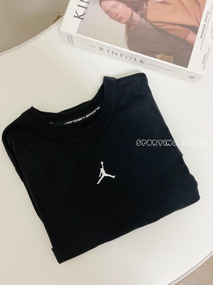 S.G NIKE JORDAN FN5830-010 男款 運動 喬丹 LOGO 短袖 排汗 黑色