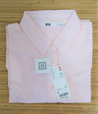 【日本台北快速出貨】日本境內購入 全新正品 UNIQLO OL上班族 面試出勤必備 粉色襯衫 S號（當天出貨）隨便賣