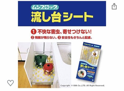 *姑姑熊*～日本製。居家廚房居家流理台防蟲墊。可裁剪。出清優惠。抽屜