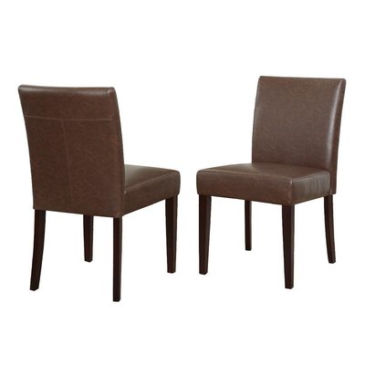 💓好市多代購/可協助售後💓 Gilman Creek 皮革餐椅兩件組 咖啡色 寬47X深60X高87公分