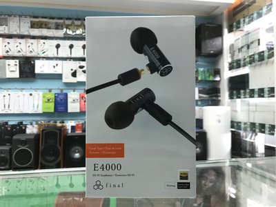 禾豐音響 現貨 Final Audio Design E4000 耳道耳機 附原廠便攜盒 公司貨保固2年