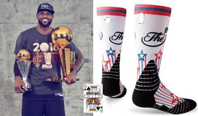STANCE 559 2016 NBA Finals 總冠軍賽紀念襪 專業籃球襪 中筒襪 L號 克里夫蘭騎士 JAMES