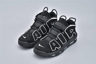 Nike Air More Uptempo QS 皮蓬大AIR 黑白 籃球鞋 414962-002