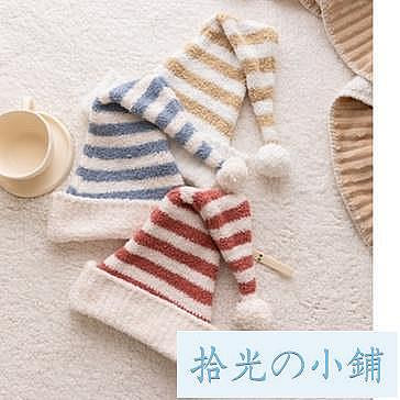 日系原單圣誕帽可愛禮物兒童帽子親子成人珊瑚絨睡帽保暖毛絨帽子