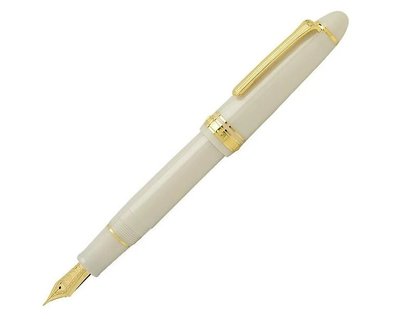 日本 SAILOR 寫樂 Profit21 21K圓頭白色桿金夾鋼筆(11-2021)二種筆尖可選