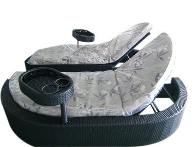 YenQ~傢俱/藤傢俱/籐製品/藤沙發/半月圓弧型休閒躺椅~~出口樣品兩組$54,200