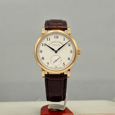 樂時計 A.LANGE &amp; SOHNE 朗格 1815系列 1815 235.032 玫瑰金 2021年保單  小秒針 手上鍊 錶友收藏極新品