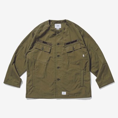 現貨☆HAru☆ WTAPS 20AW SCOUT LS COTTON WEATHER 黑/橄欖綠兩袋無領