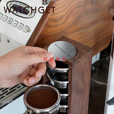 新品咖啡機配件watchget二次分水網咖啡機手柄粉碗金屬過濾網燒結墊片51/53/58mm旺旺仙貝