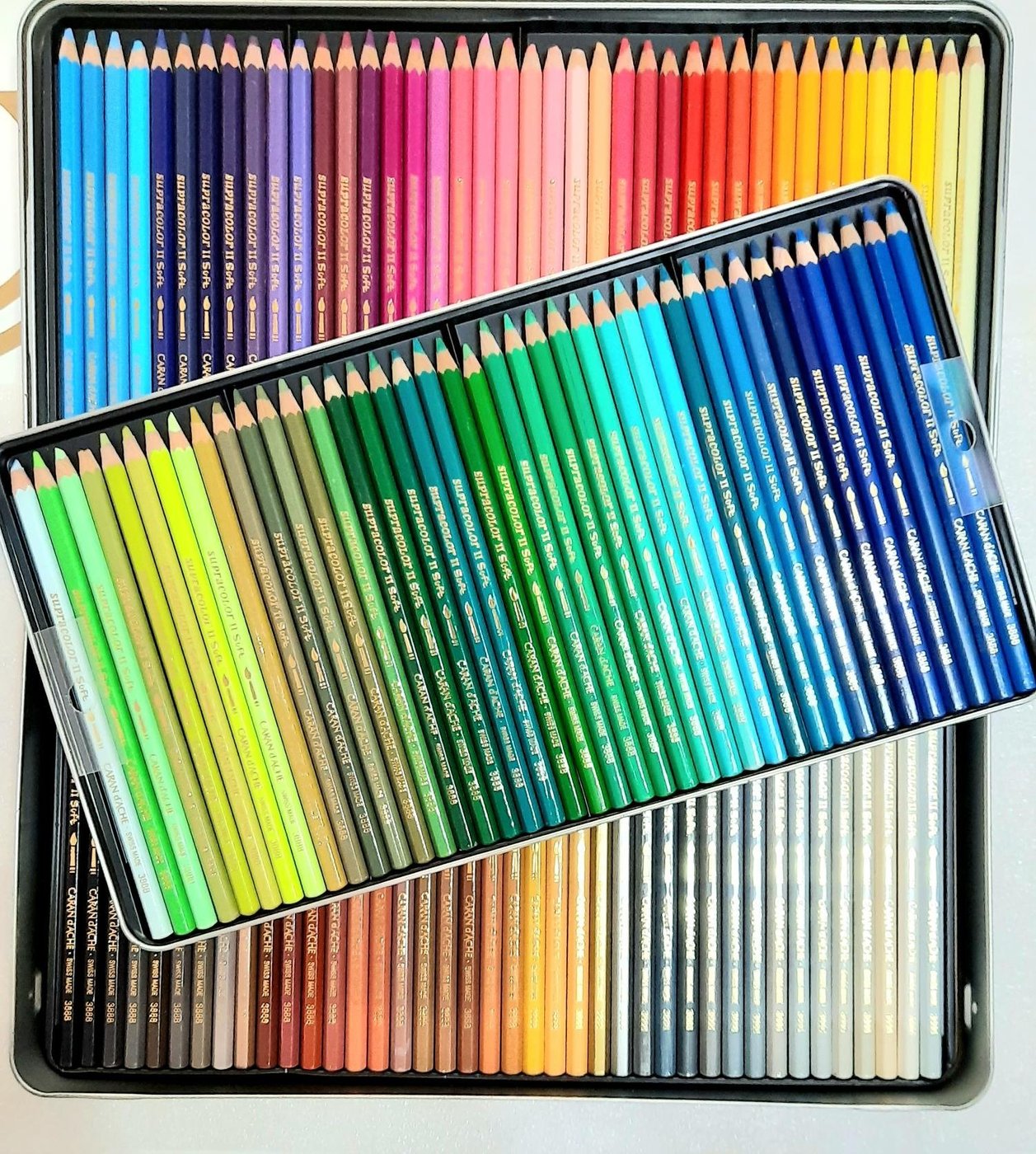 CARAN d´ACHE 120色未使用水性色鉛筆Supercolor Soft-