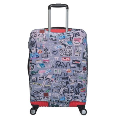 《現貨》【OUTDOOR】行李箱保護套-塗鴉-M尺寸
