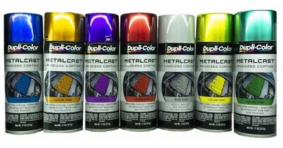 Dupli color metalcast 類電鍍噴漆 陽極漆 糖果漆 耐熱500F 高亮度 (7色1組)