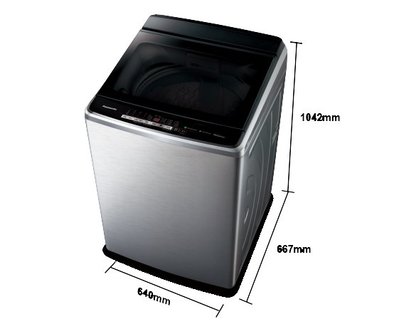 【大邁家電】國際牌 NA-V160GBS-S(不銹鋼) 16KG 變頻直立式洗衣機 ~12/12-明年1/11出遠門不在