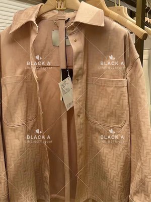 【BLACK A】FENDI 22SS 裸粉色牛仔布Go-To外套 配腰帶 價格私訊