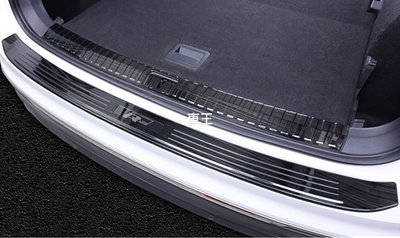 【車王汽車精品百貨】福斯 VW TIGUAN R標 R-LINE 後護板 防刮板 後踏板 內外置後護板 黑鈦