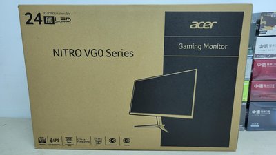 Acer 宏碁 VG240Y 24吋 電競 電腦 螢幕 顯示器 TFT 1毫秒 FHD 1080P Hdmi 超薄邊框 2021製造 黑色