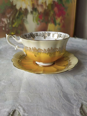 【二手】英產皇家阿爾伯特Royal Albert 闊口紅茶杯咖啡杯 回流 老貨 收藏 【天地通】-1647