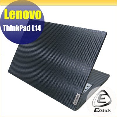 【Ezstick】Lenovo ThinkPad L14 Carbon黑色立體紋機身貼 DIY包膜